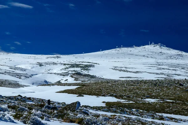 Tracking Route Cherni Vrah Black Summit Vitosha Mountain Bulgaria — Stock Photo, Image