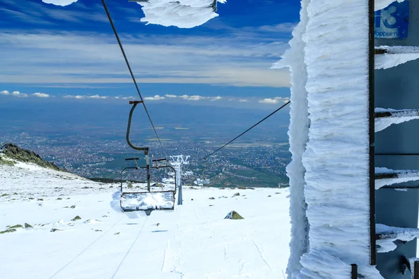 Wandelroute Naar Cherni Vrah Zwarte Top Vitosha Berg Bulgarije — Stockfoto