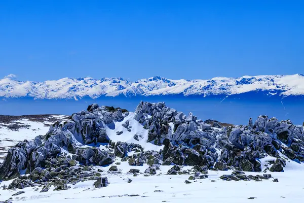 Route Zum Tscherni Vrah Schwarzer Gipfel Vitosha Gebirge Bulgarien — Stockfoto