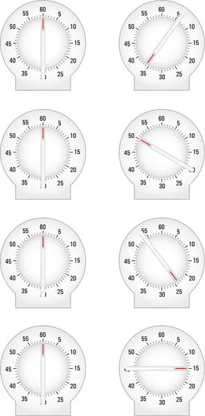 Kitchen timer clock vector. It is suitable for kitchen and food graphic works. — Stock Photo, Image