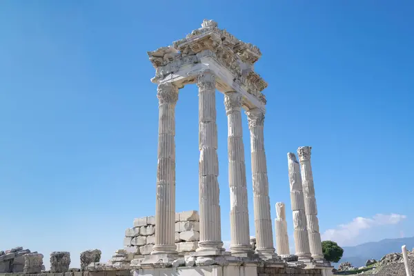 Pergamon Antique City, White columns, Bergama, Izmir