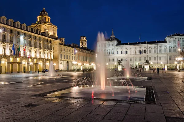 Torino Piazza Castello — Fotografia de Stock