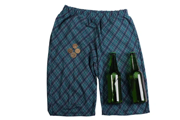 Aziz Patrick günü. Bira pantolon ve para ile. 