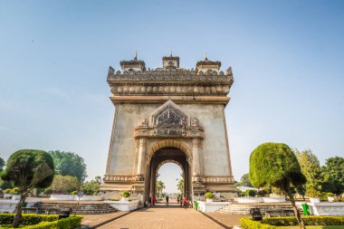 Patuxai kemer anıt, Vientiane, Laos sermaye. Bu lao pdr dönüm noktası olduğunu.