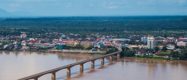 Laos-Japonya köprü ve pakse şehir Pakse, Champasak, Laos, manzara