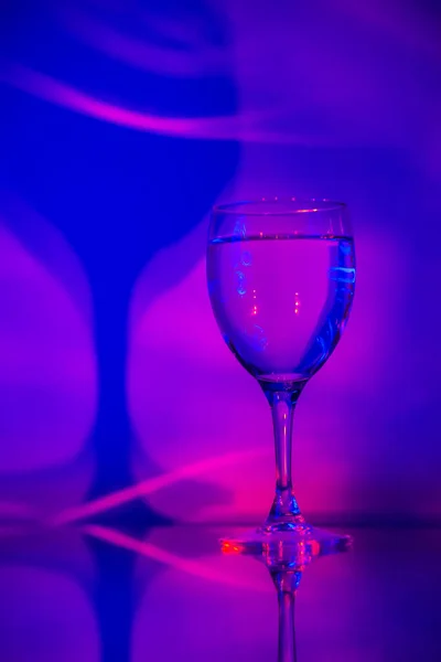 Glas Vinäger Färg Belysning — Stockfoto