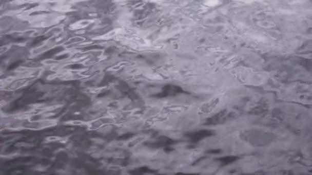 La surface de l'eau oscille dans le vent .