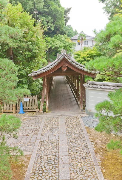 Fedett híd Tofuku-ji templom, Kyoto, Japán — Stock Fotó