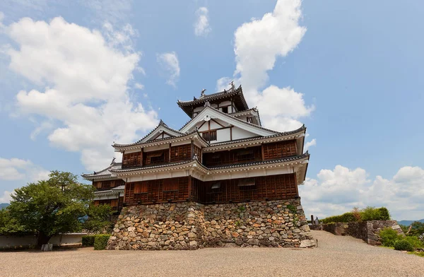 Belangrijkste houden (donjon) van Fukuchiyama Kasteel Fukuchiyama, Japan — Stockfoto