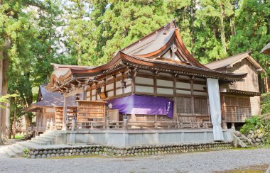 Shirakawa Hachiman tapınak Ogimachi gassho stil Köyü, Japa