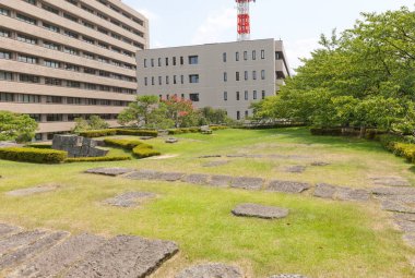 Sitenin eski donjon Fukui Kalesi: Fukui, Japan