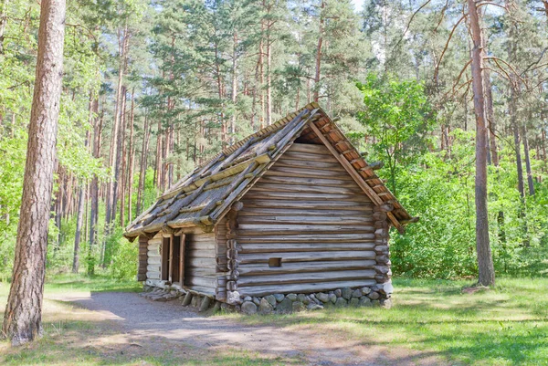 Badhuis (circa jaren 1840) in etnografische Openlucht Museum van Latvi — Stockfoto