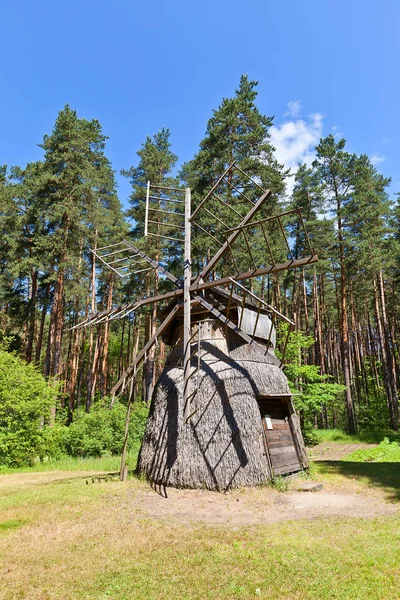 Moulin à vent (vers 1920) dans le Musée ethnographique en plein air de Lettonie Image En Vente