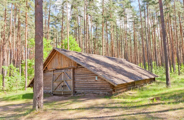 Threshing house (circa 19th c.) in Ethnographic Open-Air Museum — Stock Photo, Image