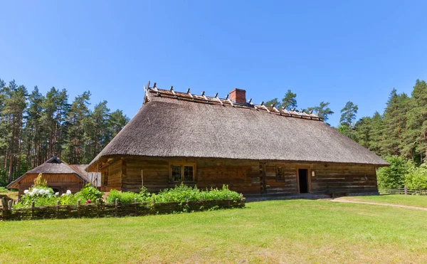 Living house (circa 1848) in Ethnographic Open-Air Museum of Lat — Stock Photo, Image