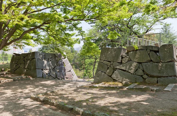 Lugar de la antigua puerta del castillo de Morioka, ciudad de Morioka, Japón — Foto de Stock