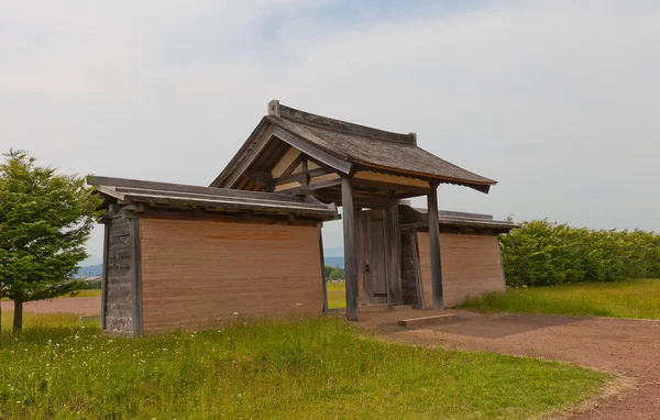 Východní brána Shiwa hradu, města Morioka, Japonsko — Stock fotografie