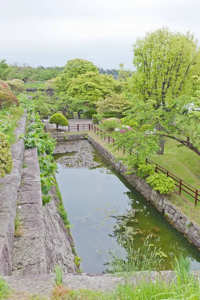 Steinmauern des Goryokaku-Forts in Hakodate, Japan — Stockfoto