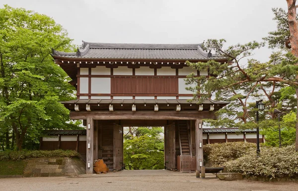 Huvudporten av Kubota slott, Akita, Japan — Stockfoto