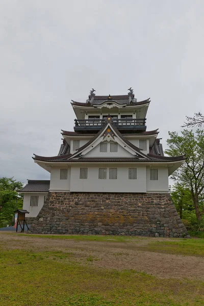 雪屋城堡，自治州日本秋田的 donjon — 图库照片