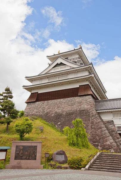 Donjon zamek Kaminoyama, Prefektura Yamagata, Japonia — Zdjęcie stockowe