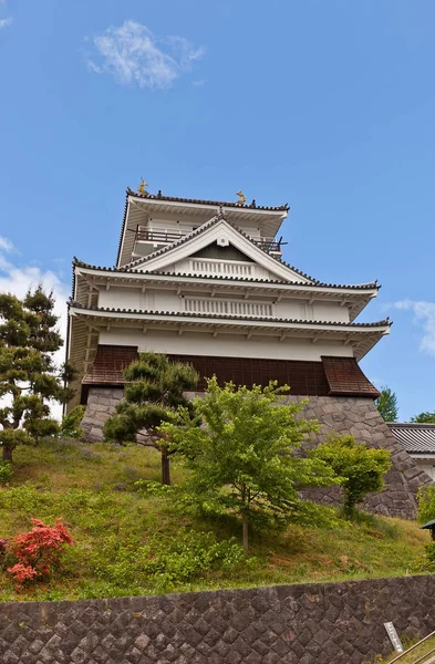 Donjon du château de Kaminoyama, préfecture de Yamagata, Japon — Photo