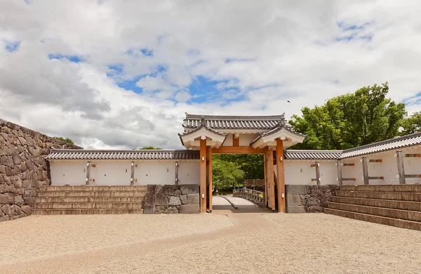 Ichimonji utfärda utegångsförbud för av huvudsakliga Bailey Yamagata Castle, Japan — Stockfoto