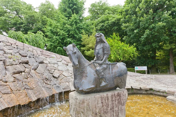 Tokugawa Ieyasu kalede Okazaki, Aichi Prefecture anıt,