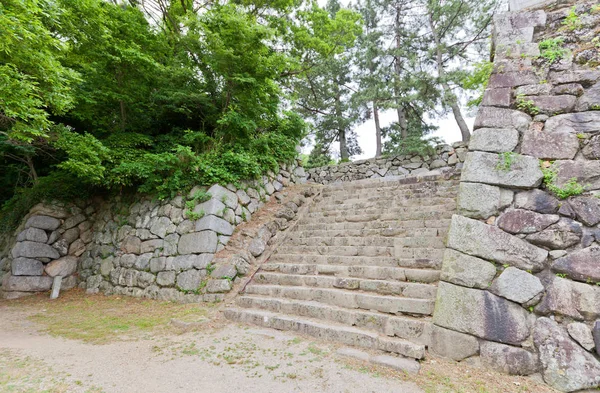 Murallas de piedra del Castillo de Yoshida, Prefectura de Aichi, Japón — Foto de Stock