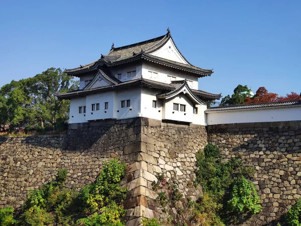 日本大阪 2019年11月16日 大阪城堡Sengan Yagura炮塔 建于1620年 是城堡中两座最古老的塔楼之一 — 图库照片