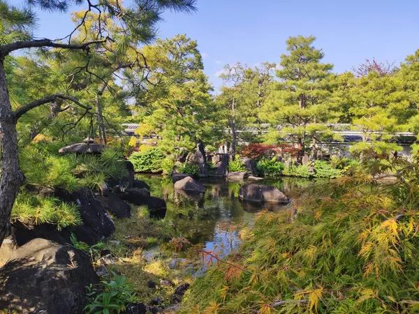 Himeji Japonsko Listopadu 2019 Zahrada Koko Poblíž Zámku Himeji Podzimních — Stock fotografie