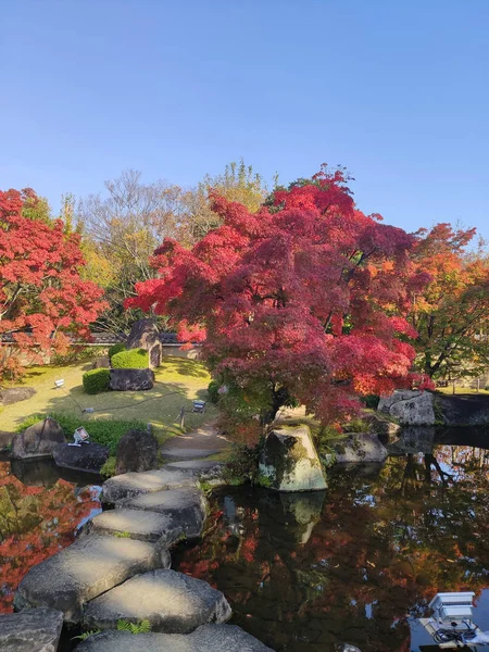 Himeji Japan November 2019 Koko Garden Himeji Castle Autumn Colors — Stock Photo, Image
