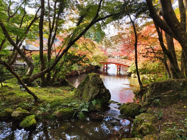 Kyoto Japan November 2019 Benten Ike Teich Des Daigo Tempels — Stockfoto