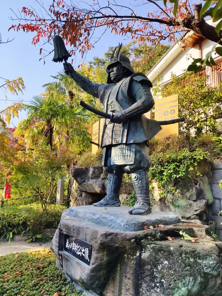 Osaka Japonia Listopada 2019 Pomnik Sanady Yukimury Bohatera Oblężenia Osaki — Zdjęcie stockowe