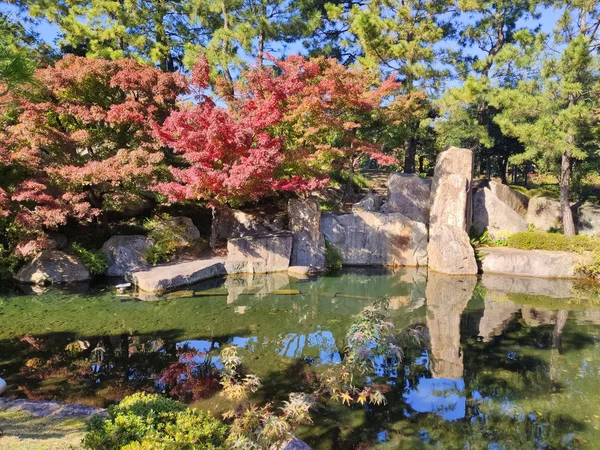 Nagoya Japón Noviembre 2019 Lago Ryusenko Jardín Tokugawaen Cerca Del — Foto de Stock