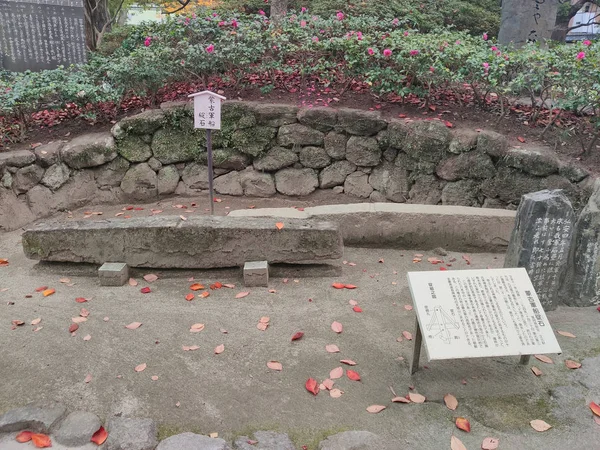 福岡県 2019年11月26日 福岡県の箱崎神社にあるモンゴル艦隊の元寇防壁や石垣の遺構 1274年のモンゴル侵攻後 城壁が築かれた — ストック写真