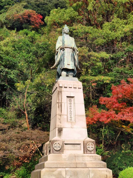 Kagoshima Japonia Listopada 2019 Pomnik Shimazu Hisamitsu 1817 1887 Terenie — Zdjęcie stockowe