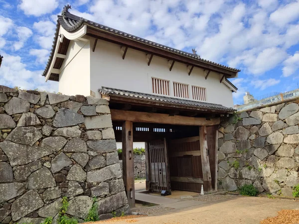 Fukuoka Japão Novembro 2019 Shimonohashi Gomon Gates Castelo Fukuoka Erguido — Fotografia de Stock