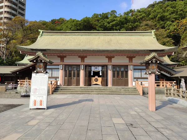 Kagoshima Japán 2019 November Terukuni Jinja Szentély Kagoshimában Alapítva 1882 — Stock Fotó