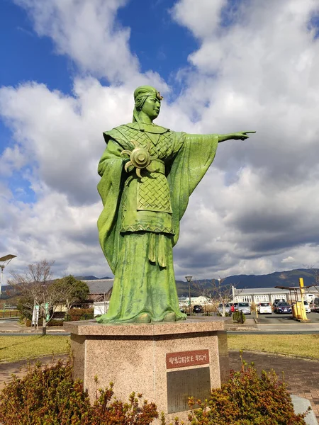 Kanzaki Japan November 2019 Statue Himiko Kanzaki Realway Station Himiko — Stock Photo, Image