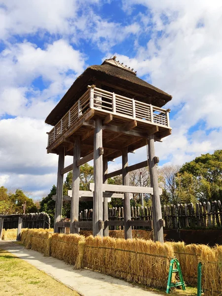 Yoshinogari Japonia Listopada 2019 Wieża Strażnicza South Inner Enclosure Yoshinogari — Zdjęcie stockowe