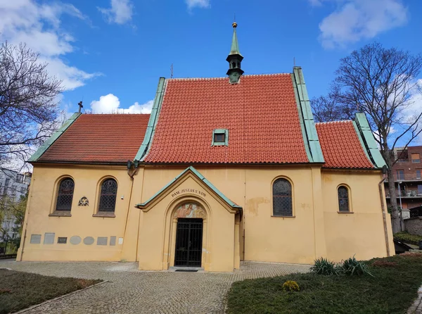 Praga República Checa Marzo 2020 Iglesia San Miguel Arcángel Fundada —  Fotos de Stock