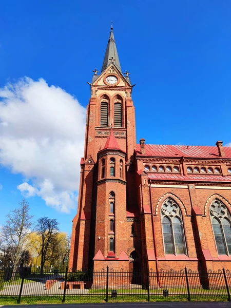 Jelgava Latvia April 2020 Roman Catholic Cathedral Immaculate Virgin Mary — Stock Photo, Image