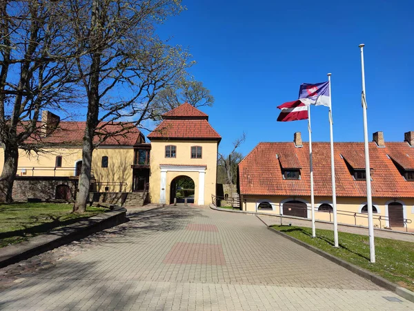 2013 Milzkalne Latvia April 2020 Slokenbeka Castle Ordensburg Schlockenbeck 발트해 — 스톡 사진