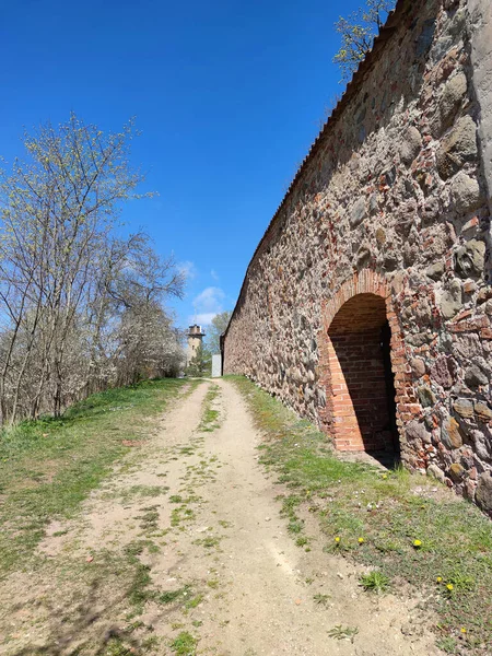 Milzkalne Λετονία Απριλίου 2020 Κάστρο Slokenbeka Ordensburg Schlockenbeck Περίπου Πρώην — Φωτογραφία Αρχείου