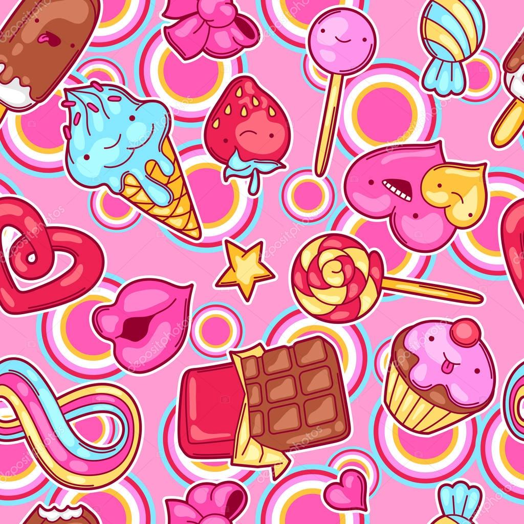 dessin kawaii nourriture bonbon
