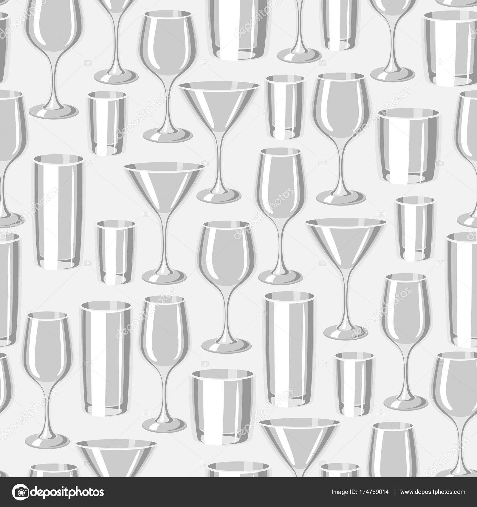Types Of Bar Gles With Pictures Creepingthyme Info Types Of Bar Gles Seamless Pattern With Alcohol Glware