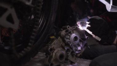 Motosiklet Garaj repear alüminyum kaynak