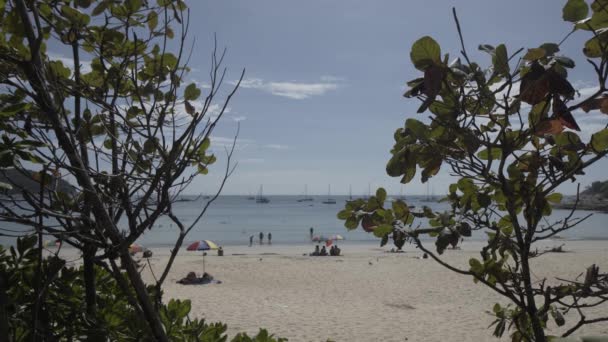 Nai harn beach phuket Tajlandia tajski azja błękitne morze lato wakacje — Wideo stockowe