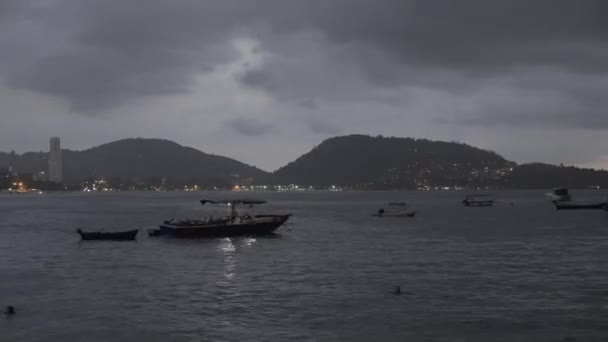 Thajsko moře timelapse phuket mezník, krajina, hory, přírodní, příroda — Stock video